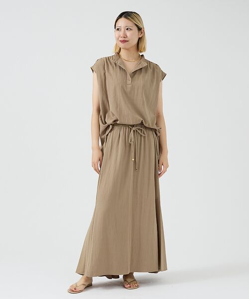 DESIGNWORKS / デザインワークス ロング・マキシ丈スカート | 【セットアップ対応】レーヨンセットアップフレアスカート | 詳細6