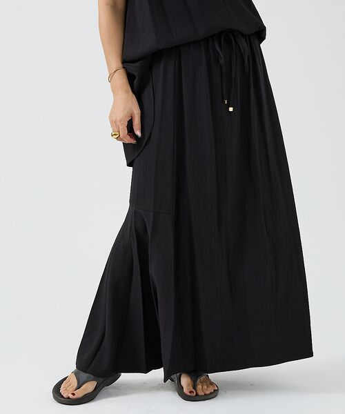 DESIGNWORKS / デザインワークス ロング・マキシ丈スカート | 【セットアップ対応】レーヨンセットアップフレアスカート | 詳細8