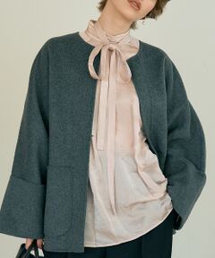 DESIGNWORKS / デザインワークス シャツ・ブラウス | 【BEAUVET/ボーヴェット】キュプラシルクボウタイブラウス