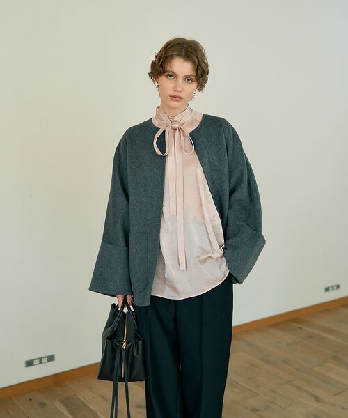 DESIGNWORKS / デザインワークス シャツ・ブラウス | 【BEAUVET/ボーヴェット】キュプラシルクボウタイブラウス | 詳細2