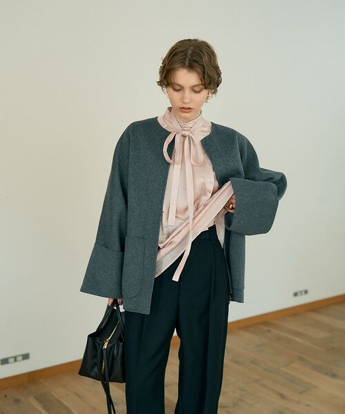 DESIGNWORKS / デザインワークス シャツ・ブラウス | 【BEAUVET/ボーヴェット】キュプラシルクボウタイブラウス | 詳細3