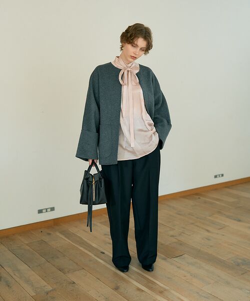 DESIGNWORKS / デザインワークス シャツ・ブラウス | 【BEAUVET/ボーヴェット】キュプラシルクボウタイブラウス | 詳細5