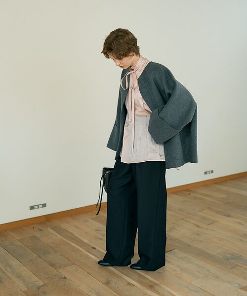 DESIGNWORKS / デザインワークス シャツ・ブラウス | 【BEAUVET/ボーヴェット】キュプラシルクボウタイブラウス | 詳細6