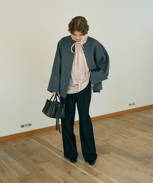 DESIGNWORKS / デザインワークス シャツ・ブラウス | 【BEAUVET/ボーヴェット】キュプラシルクボウタイブラウス | 詳細7