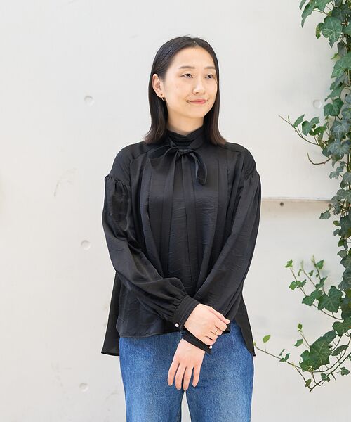 DESIGNWORKS / デザインワークス シャツ・ブラウス | 【BEAUVET/ボーヴェット】キュプラシルクボウタイブラウス | 詳細10