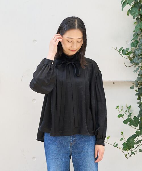 DESIGNWORKS / デザインワークス シャツ・ブラウス | 【BEAUVET/ボーヴェット】キュプラシルクボウタイブラウス | 詳細12