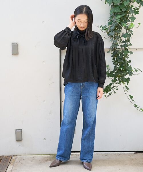 DESIGNWORKS / デザインワークス シャツ・ブラウス | 【BEAUVET/ボーヴェット】キュプラシルクボウタイブラウス | 詳細16