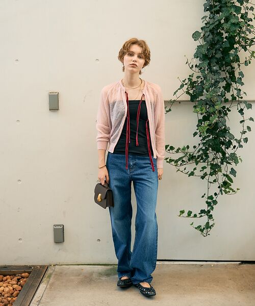 DESIGNWORKS / デザインワークス カーディガン・ボレロ | 【BEAUVET/ボーヴェット 】モヘア混リボンカーディガン | 詳細10