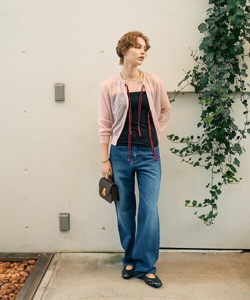 DESIGNWORKS / デザインワークス カーディガン・ボレロ | 【BEAUVET/ボーヴェット 】モヘア混リボンカーディガン | 詳細7