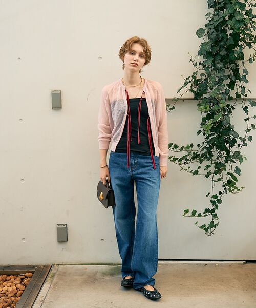 DESIGNWORKS / デザインワークス カーディガン・ボレロ | 【BEAUVET/ボーヴェット 】モヘア混リボンカーディガン | 詳細8