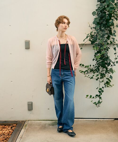 DESIGNWORKS / デザインワークス カーディガン・ボレロ | 【BEAUVET/ボーヴェット 】モヘア混リボンカーディガン | 詳細9