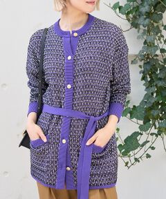 DESIGNWORKS / デザインワークス カーディガン・ボレロ | 【セットアップ対応】【BEAUVET/ボーヴェット 】ニットジャガードロングカー