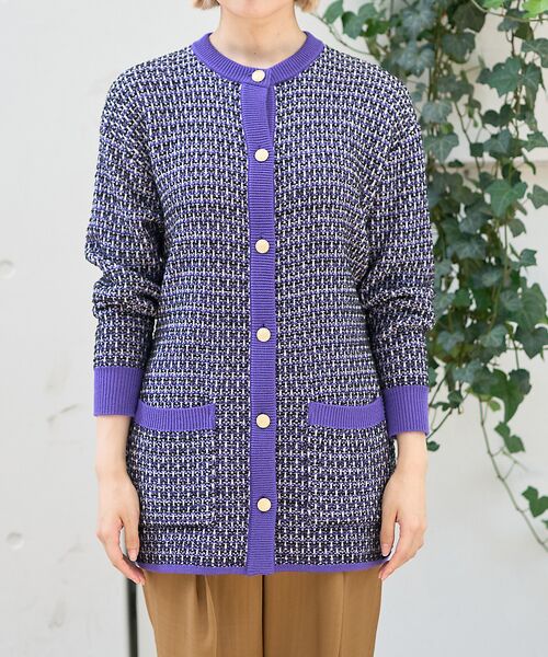 DESIGNWORKS / デザインワークス カーディガン・ボレロ | 【セットアップ対応】【BEAUVET/ボーヴェット 】ニットジャガードロングカー | 詳細10
