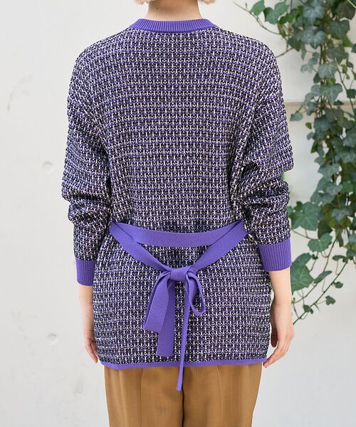 DESIGNWORKS / デザインワークス カーディガン・ボレロ | 【セットアップ対応】【BEAUVET/ボーヴェット 】ニットジャガードロングカー | 詳細12