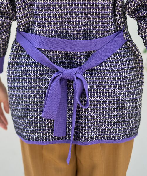 DESIGNWORKS / デザインワークス カーディガン・ボレロ | 【セットアップ対応】【BEAUVET/ボーヴェット 】ニットジャガードロングカー | 詳細14