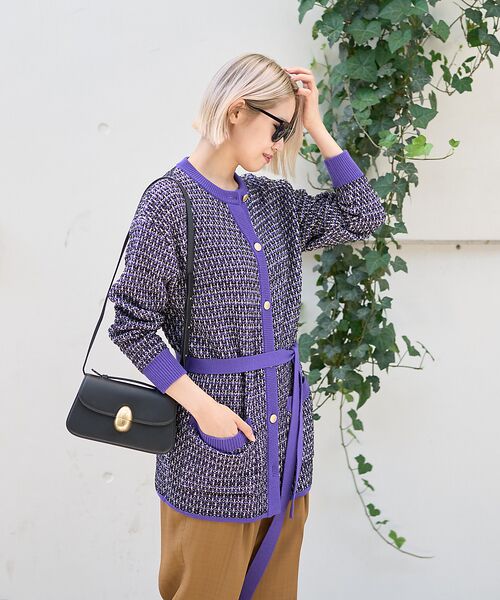 DESIGNWORKS / デザインワークス カーディガン・ボレロ | 【セットアップ対応】【BEAUVET/ボーヴェット 】ニットジャガードロングカー | 詳細2