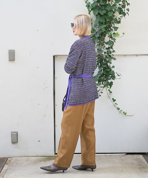 DESIGNWORKS / デザインワークス カーディガン・ボレロ | 【セットアップ対応】【BEAUVET/ボーヴェット 】ニットジャガードロングカー | 詳細7