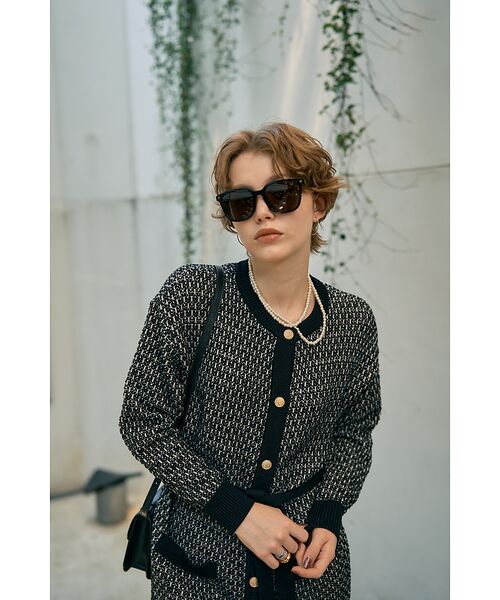 DESIGNWORKS / デザインワークス カーディガン・ボレロ | 【セットアップ対応】【BEAUVET/ボーヴェット 】ニットジャガードロングカー | 詳細20