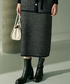 DESIGNWORKS / デザインワークス ロング・マキシ丈スカート | 【セットアップ対応】【BEAUVET/ボーヴェット 】ニットジャガードタイトスカ