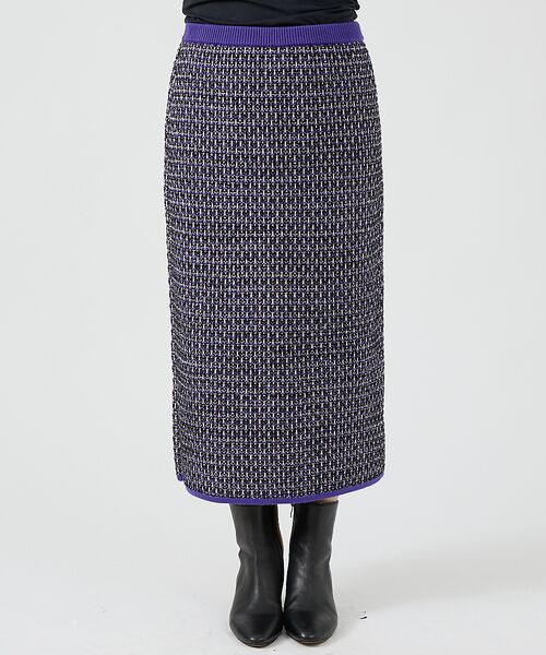 DESIGNWORKS / デザインワークス ロング・マキシ丈スカート | 【セットアップ対応】【BEAUVET/ボーヴェット 】ニットジャガードタイトスカ | 詳細10