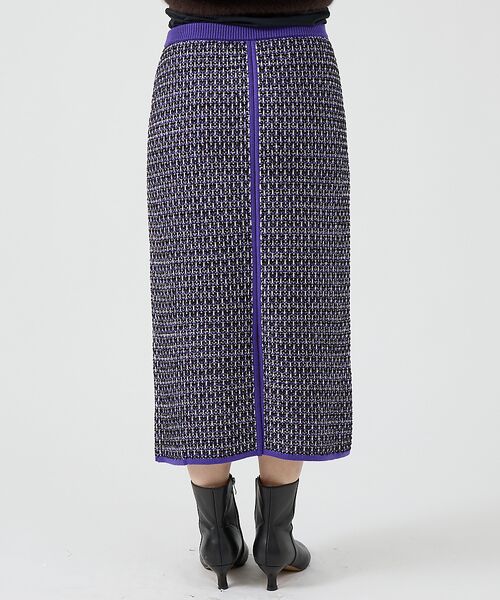 DESIGNWORKS / デザインワークス ロング・マキシ丈スカート | 【セットアップ対応】【BEAUVET/ボーヴェット 】ニットジャガードタイトスカ | 詳細12
