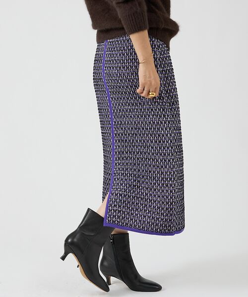 DESIGNWORKS / デザインワークス ロング・マキシ丈スカート | 【セットアップ対応】【BEAUVET/ボーヴェット 】ニットジャガードタイトスカ | 詳細3