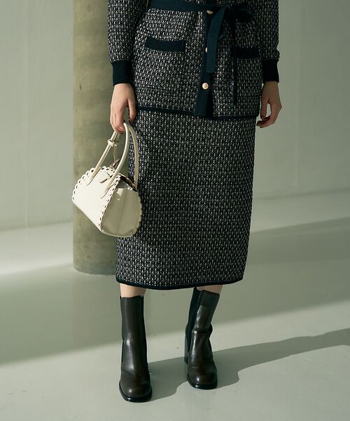 DESIGNWORKS / デザインワークス ロング・マキシ丈スカート | 【セットアップ対応】【BEAUVET/ボーヴェット 】ニットジャガードタイトスカ | 詳細18