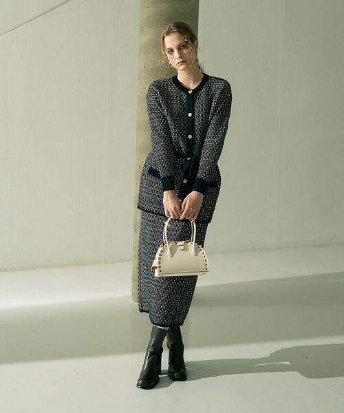 DESIGNWORKS / デザインワークス ロング・マキシ丈スカート | 【セットアップ対応】【BEAUVET/ボーヴェット 】ニットジャガードタイトスカ | 詳細19