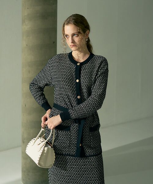 DESIGNWORKS / デザインワークス ロング・マキシ丈スカート | 【セットアップ対応】【BEAUVET/ボーヴェット 】ニットジャガードタイトスカ | 詳細23