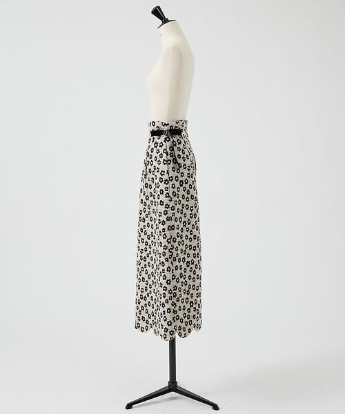 DESIGNWORKS / デザインワークス ロング・マキシ丈スカート | 【BEAUVET/ボーヴェット 】フラワージャガードスカラップスカート | 詳細11