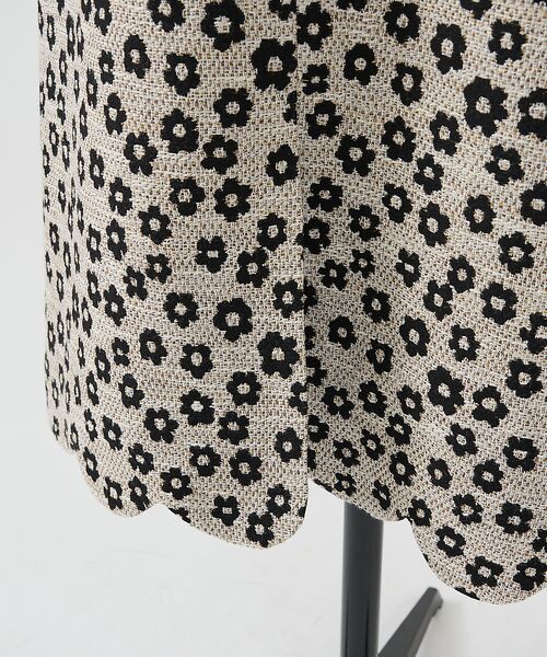 DESIGNWORKS / デザインワークス ロング・マキシ丈スカート | 【BEAUVET/ボーヴェット 】フラワージャガードスカラップスカート | 詳細13