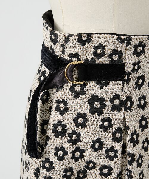 DESIGNWORKS / デザインワークス ロング・マキシ丈スカート | 【BEAUVET/ボーヴェット 】フラワージャガードスカラップスカート | 詳細14