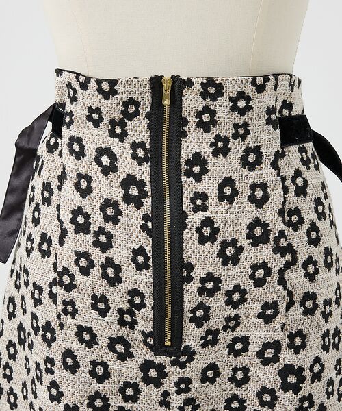 DESIGNWORKS / デザインワークス ロング・マキシ丈スカート | 【BEAUVET/ボーヴェット 】フラワージャガードスカラップスカート | 詳細15