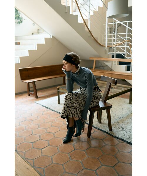 DESIGNWORKS / デザインワークス ロング・マキシ丈スカート | 【BEAUVET/ボーヴェット 】フラワージャガードスカラップスカート | 詳細8