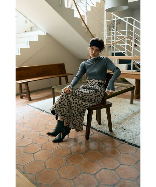 DESIGNWORKS / デザインワークス ロング・マキシ丈スカート | 【BEAUVET/ボーヴェット 】フラワージャガードスカラップスカート | 詳細9