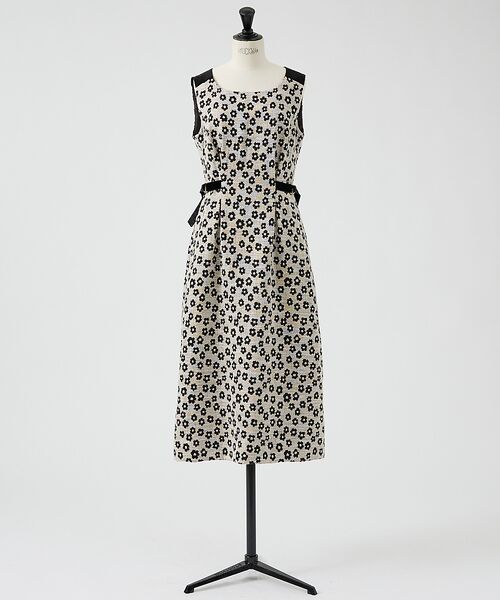 DESIGNWORKS / デザインワークス ワンピース | 【BEAUVET/ボーヴェット 】フラワージャガードノースリワンピース | 詳細10