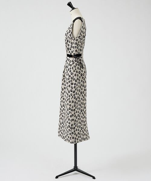 DESIGNWORKS / デザインワークス ワンピース | 【BEAUVET/ボーヴェット 】フラワージャガードノースリワンピース | 詳細11