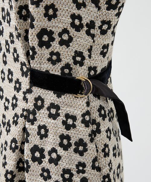 DESIGNWORKS / デザインワークス ワンピース | 【BEAUVET/ボーヴェット 】フラワージャガードノースリワンピース | 詳細13