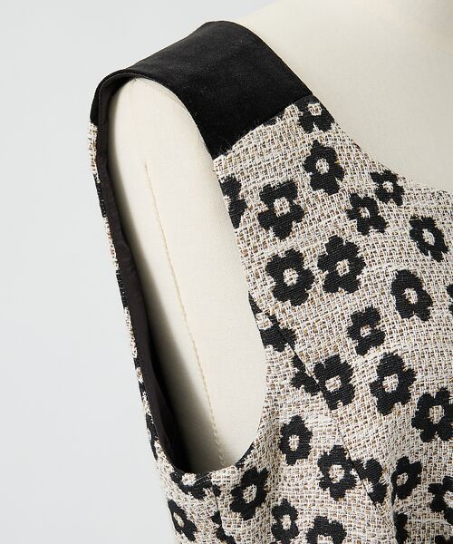 DESIGNWORKS / デザインワークス ワンピース | 【BEAUVET/ボーヴェット 】フラワージャガードノースリワンピース | 詳細17