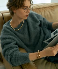 DESIGNWORKS / デザインワークス ニット・セーター | フォックスカシミヤガンジーネックプルオーバー