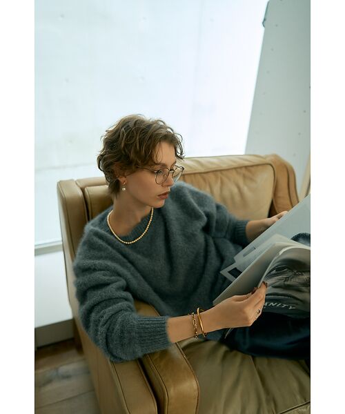 DESIGNWORKS / デザインワークス ニット・セーター | フォックスカシミヤガンジーネックプルオーバー | 詳細1