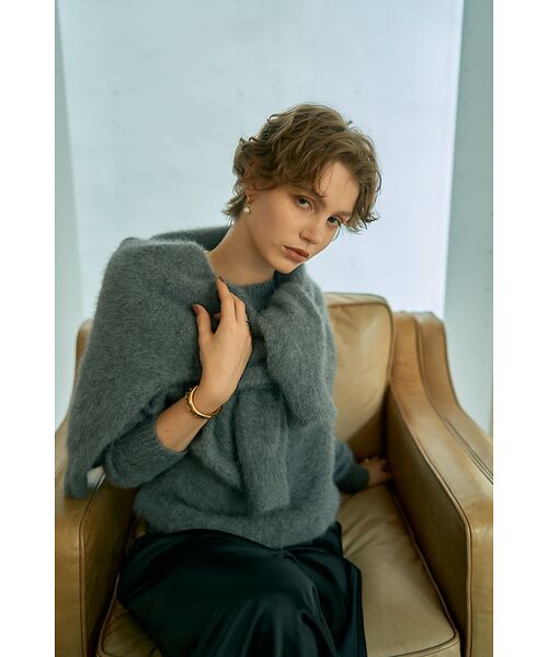 DESIGNWORKS / デザインワークス ニット・セーター | フォックスカシミヤガンジーネックプルオーバー | 詳細4