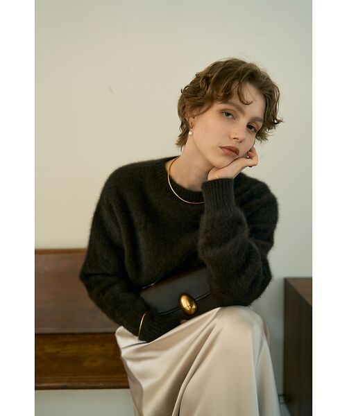 DESIGNWORKS / デザインワークス ニット・セーター | フォックスカシミヤガンジーネックプルオーバー | 詳細8