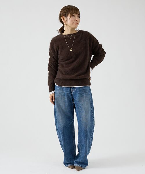 DESIGNWORKS / デザインワークス ニット・セーター | フォックスカシミヤガンジーネックプルオーバー | 詳細21