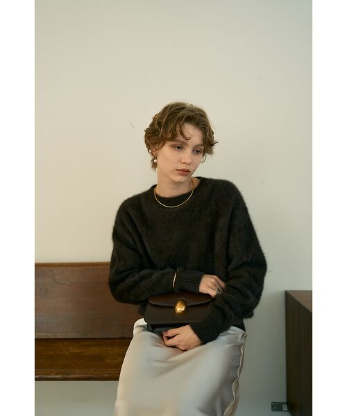 DESIGNWORKS / デザインワークス ニット・セーター | フォックスカシミヤガンジーネックプルオーバー | 詳細12
