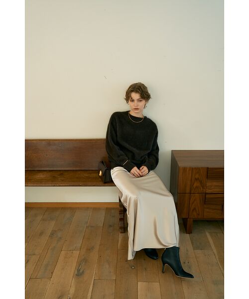 DESIGNWORKS / デザインワークス ニット・セーター | フォックスカシミヤガンジーネックプルオーバー | 詳細14