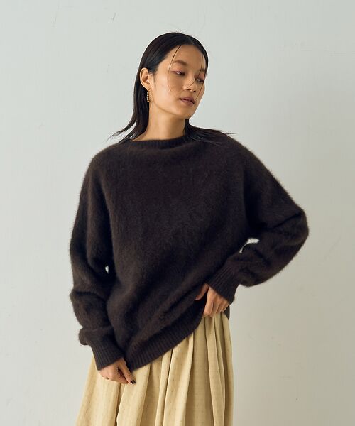 DESIGNWORKS / デザインワークス ニット・セーター | フォックスカシミヤガンジーネックプルオーバー | 詳細16