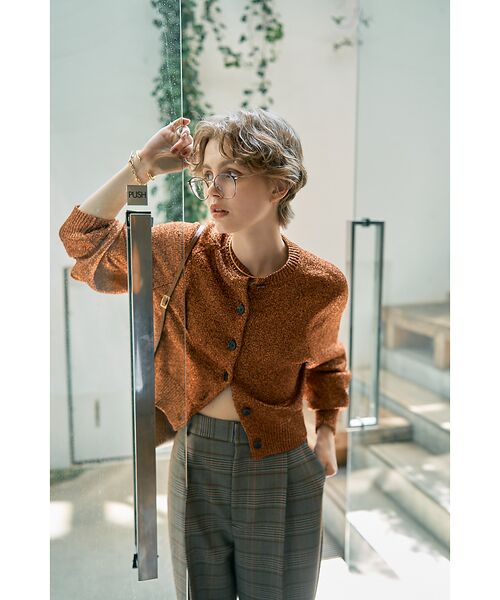 DESIGNWORKS / デザインワークス カーディガン・ボレロ | ラメクルーネックカーディガン | 詳細9