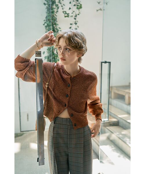 DESIGNWORKS / デザインワークス カーディガン・ボレロ | ラメクルーネックカーディガン | 詳細10