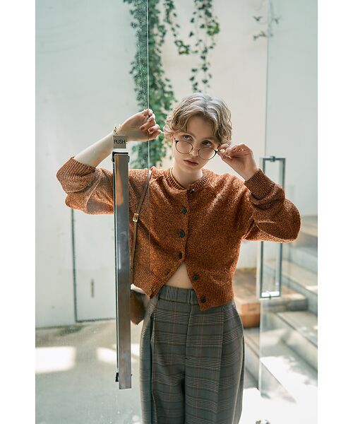 DESIGNWORKS / デザインワークス カーディガン・ボレロ | ラメクルーネックカーディガン | 詳細12